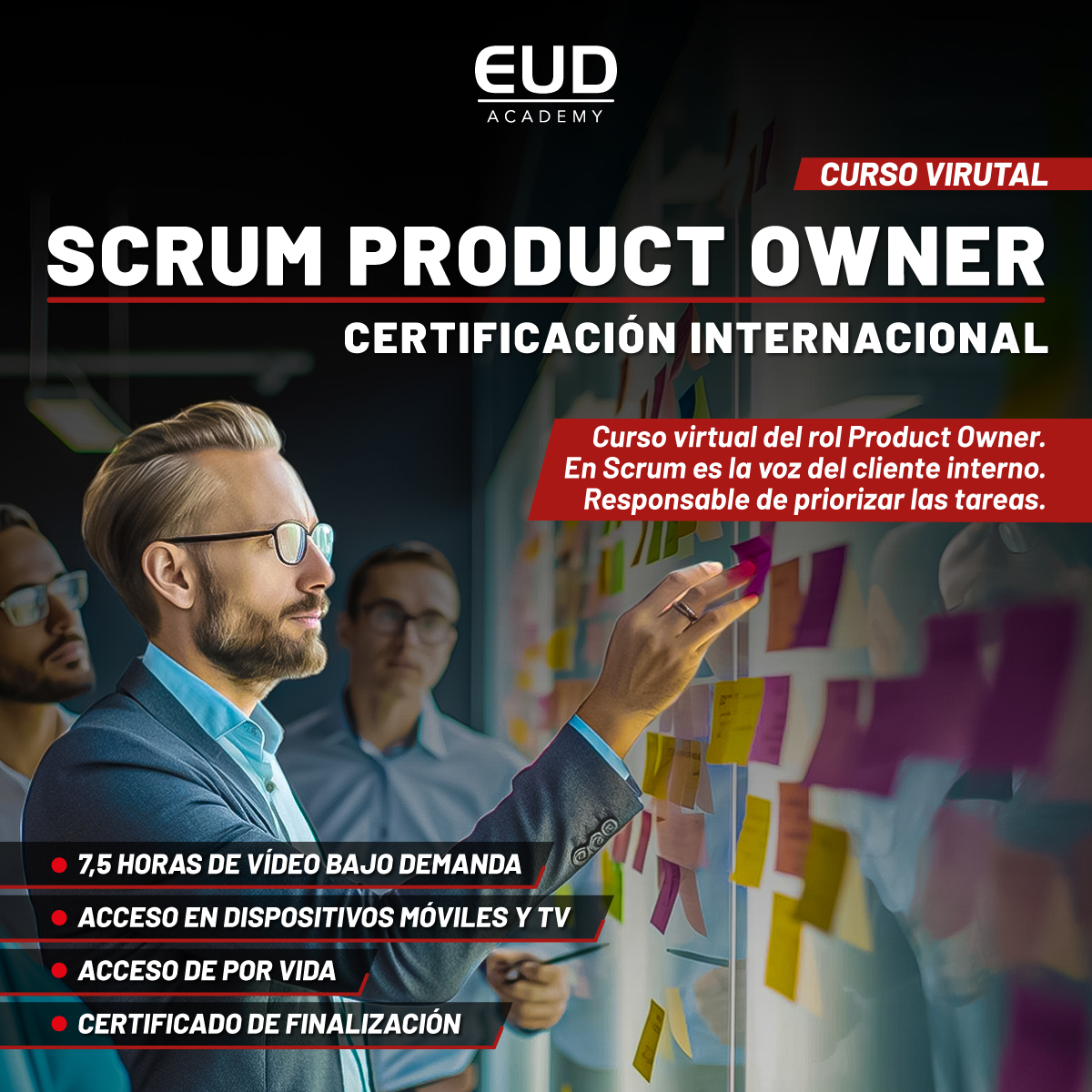 Curso Virtual SCRUM Product Owner - Certificación Internacional